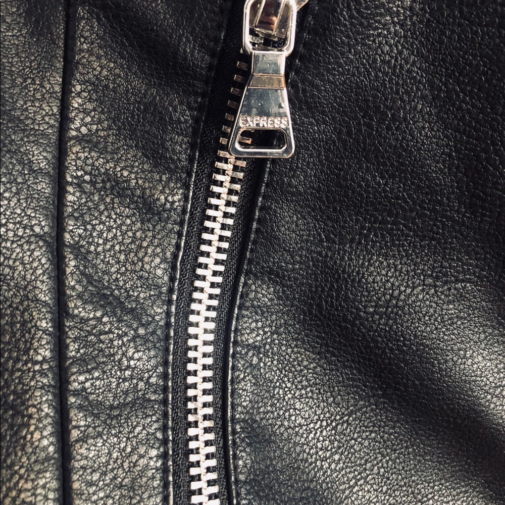 *SOLD* EXPRESS Moto Jacket with zippers - Picture 4 of 6